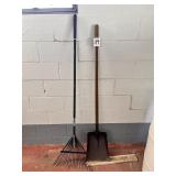Rake and shovel