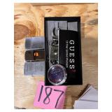 Guess carabiner pocket watch, Zippo lighters