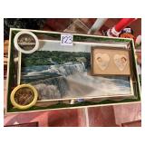 Vintage Niagara Falls souvenir framed picture