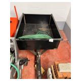 Black Steel utility dump cart / trailer