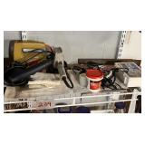 Black & Decker circular saw, Drills, Bungee cords