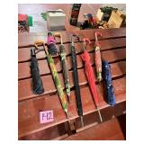 Lot of Eight Assorted Used Umbrellas