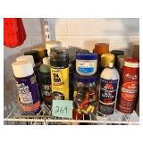 Fix-a-Flat, cans, garage lot