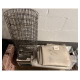 Wire Plant Protector, Plastic Sheets