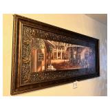 Gourmet Shoppes II canvas art print framed Brown
