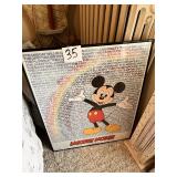 Mickey mouse vintage 80s filmography poster