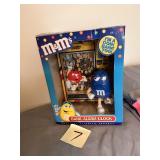 Vintage M&M alarm clock and coin bank