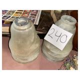 Glass globe lampshades ceiling fan light fixture