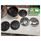 Cake holiday pans set imprints