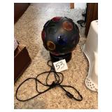 Disco light ball tabletop rotating lite
