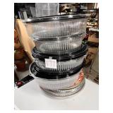 Plastic catering serving trays disposable