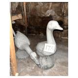 Concrete Geese statues