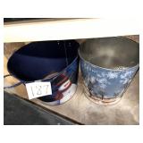 Christmas tin buckets
