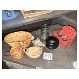 Mini baskets, JCS Wildlife red mini chair holder