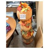 Standing pumpkins fall decor