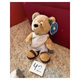 Vintage Caesars Palace Casino toga tot plush bear