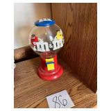 M&M 1991 Candy dispenser red and yellow