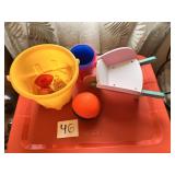 wooden butterfly wheelbarrow toy, Children's toys