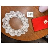 Handmade crochet collar white
