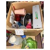 Water bottle, plastic container lot