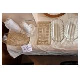 Vintage Anchor Hocking glass serving dishes