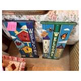 Welcome decorative signs birdhouses
