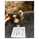 Vintage brass penguin figurine