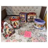 M&M vintage Christmas tins