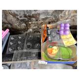 Silicone and plastic candy-making Easter egg molds
