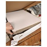 White corrugated cake boards trays