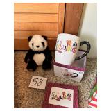 Fabulous drink mug, Panda plush