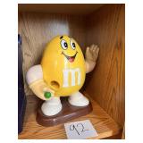 M&M 1991 yellow peanut Candy dispenser