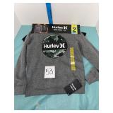 new Hurley 2 pc hoodie & tee size 5/6 youth