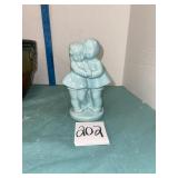 VTG girl and boy planter Shawnee Pottery ?