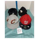 New Era Cavaliers & Nationals mens hats lot