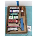 HO scale trains railroad lot