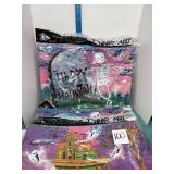 3 VTG NOS Halloween talking doormats
