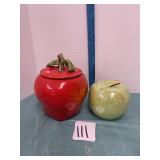 apple canister and apple ceramic