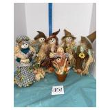 Halloween scarecrow decorations lot
