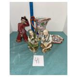 VTG Homco Asian couple and more lot
