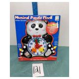 musical panda clock