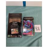 new pastel chalk pencils and colored pencils
