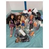 Bratz & Monster High dolls huge accessories lot