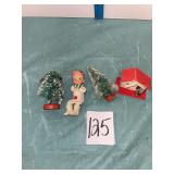 VTG knee hugger elf made in Japan trees Putz house