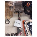 Used Metal Claw Hammer with Composite Handle and T
