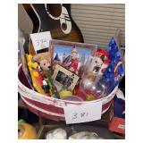 Assorted Disney Themed Collectibles and Merchandis