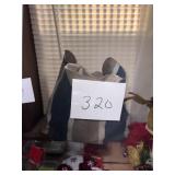 Striped Fabric Bag with Bernzomatic Propane Cylind