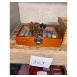 Used Forstner Drill Bit Set in Wooden Case