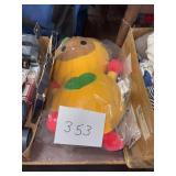 Cute Yellow Character Plush Toy in Clear Bag