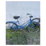 American Blue Cruiser Style Step-Through Bicycle